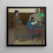 Couple marié à table - Jlius Andorko — framed artwork on a wall