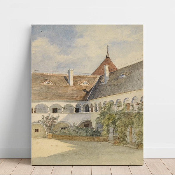 Reproduction of the painting of Maria Anzbach's Cour à arcades painting - Marie Egner