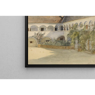 Cour à arcades de Maria Anzbach - Marie Egner | Reproduction Tableau Décoration murale affiche copie