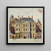 Cour de la Sainte Chapelle - Auguste-Sébastien Bénard — framed artwork on a wall