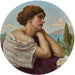 Heart on her lips and soul in her eyes - John William Godward — displayed in an interior