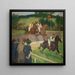 Horse Race Painting - Gsta Von Hennigs — framed artwork on a wall