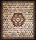 Quilt with honeycomb pattern - Elizabeth Van Horne Clarkson — artwork view