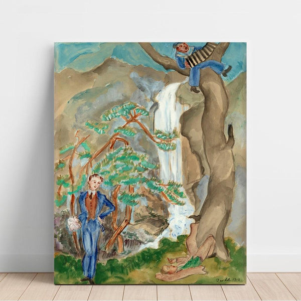 Reproduction of the painting Courtier Painting - Nils Dardel