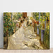 Reproduction of the painting Cousant la voile - Joaquín Sorolla