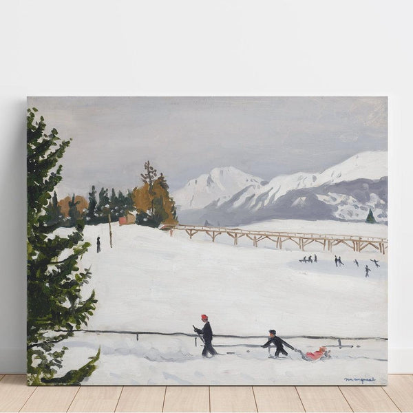 Reproduction of the painting Crans-sur-Sierre Painting, La Luge - Albert Marquet