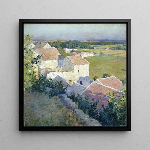 Summer Twilight - Willard Leroy Metcalf — framed artwork on a wall