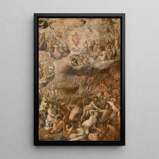 Reproduction of the painting The Last Judgment - Crispijn van den Broeck