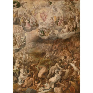 Reproduction of the painting The Last Judgment - Crispijn van den Broeck