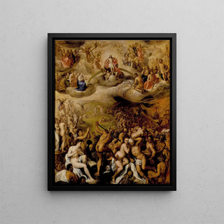The Last Judgment - Crispijn van den Broeck — framed artwork on a wall