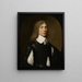 Portrait of a Young Man - Crispyn Van Den Queborn — framed artwork on a wall