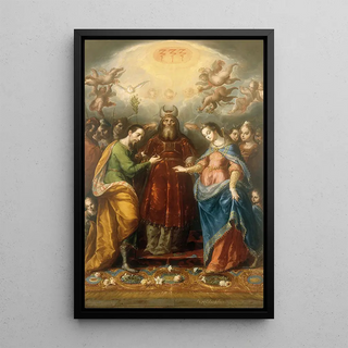 The Annunciation of the Virgin with Saint Joseph - Cristóbal de Villalpando — artwork view