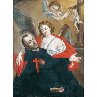 Ecstasy of Saint Camillus de Lellis - Cristóbal Lozano — artwork view