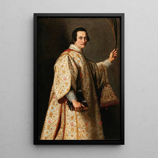 Reproduction of the painting Portrait of a man under the features of Saint Laurent - Cristofano Allori