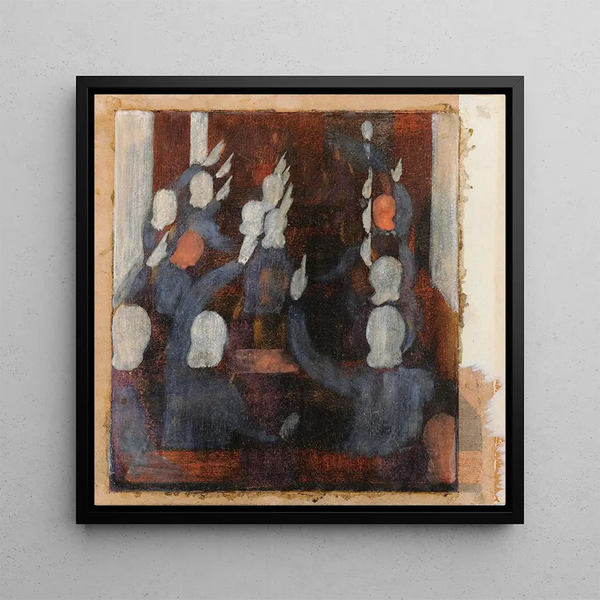 Sketch of a dog in height - Otto Meyer-Amden — framed artwork on a wall