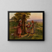 Parler par-dessus la clôture - César Pattein — framed artwork on a wall