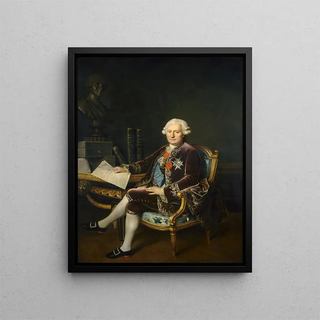 The Marquis d'Ossun - César Van Loo — framed artwork on a wall