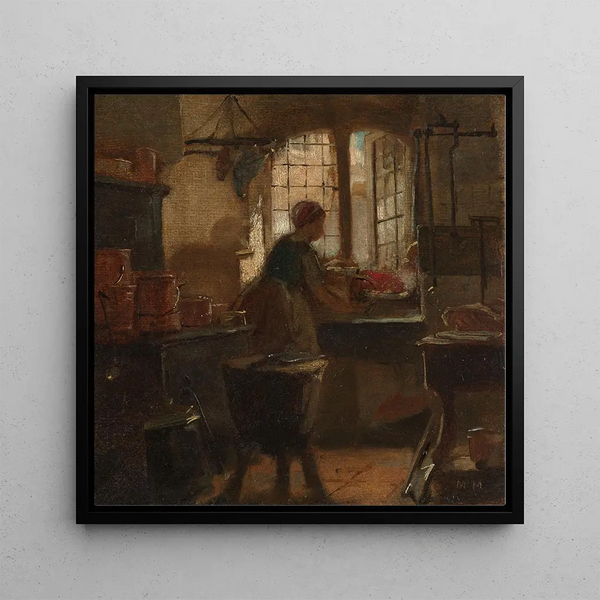 Kitchen - Matthijs Maris — framed artwork on a wall