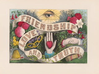 Friendship, love and truth - Currier & Ives — artwork view