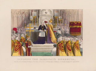 Imposition de la barrette des cardinaux à Son Éminence l'archevêque McCloskey de New York - Currier & Ives — artwork view