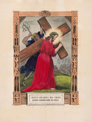 Jesus carrying his cross - Currier & Ives — artwork view
