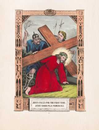 Jesus falling for the first time - Currier & Ives — artwork view