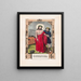Jesus stripped of his clothes - Currier & Ives — framed artwork on a wall