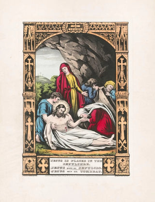 Jesus placed in the sepulchre - Currier & Ives — artwork view