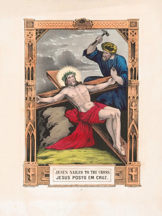 Jesus nailed to the cross - Currier & Ives — artwork view
