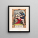 Jesus nailed to the cross - Currier & Ives — framed artwork on a wall