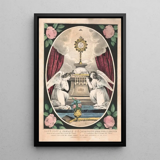 Reproduction of the painting Loué soit à jamais Jésus-Christ - Currier & Ives