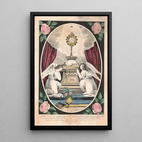 Reproduction of the painting Loué soit à jamais Jésus-Christ - Currier & Ives