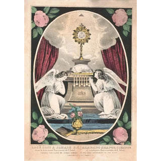 Reproduction of the painting Loué soit à jamais Jésus-Christ - Currier & Ives