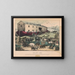 Noah's Ark - Currier & Ives — framed artwork on a wall