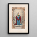 Sacred Heart of Mary - Currier & Ives — framed artwork on a wall