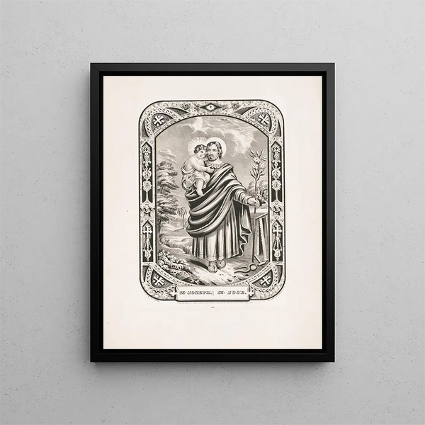 Saint Joseph Painting - Currier & Ives — framed artwork on a wall