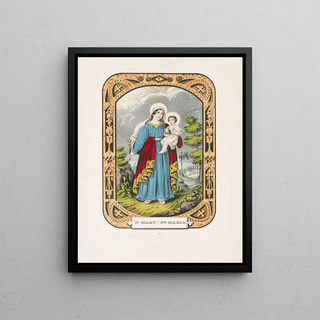 Sainte Marie - Currier & Ives — framed artwork on a wall