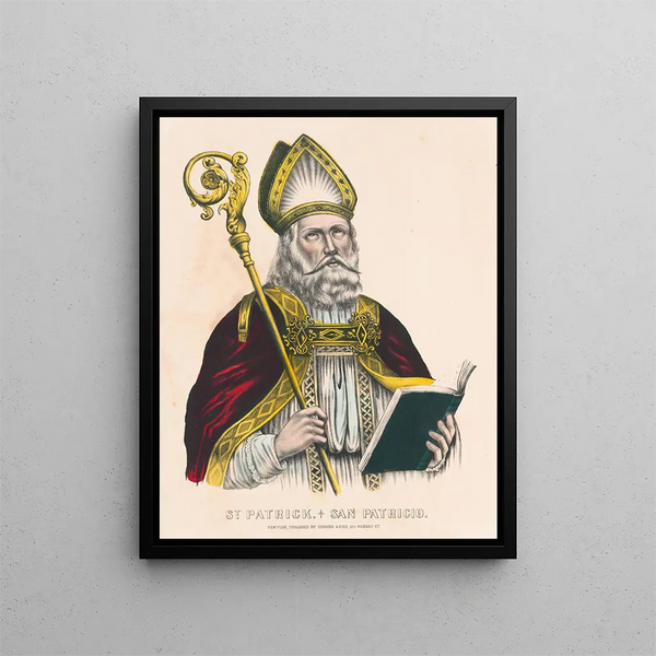 Saint Patrick - Currier Ives — framed artwork on a wall