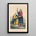Saint Peter Receiving the Keys - Currier & Ives — framed artwork on a wall
