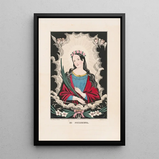 Sainte Philomène - Currier & Ives — framed artwork on a wall