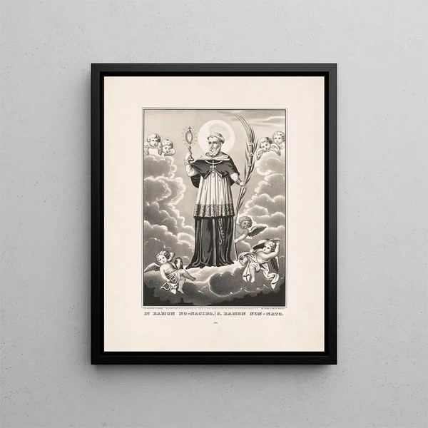 Saint Ramon nonacido - Currier Ives — framed artwork on a wall