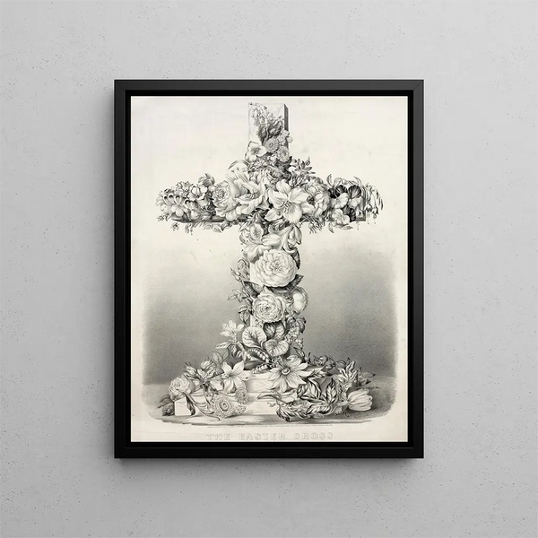 La Croix de Pâques - Currier Ives — framed artwork on a wall