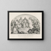 L'invitation du Sauveur - Currier & Ives — framed artwork on a wall