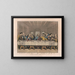 The Last Supper - Currier & Ives — framed artwork on a wall