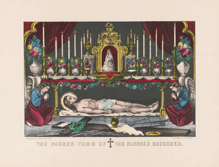 The Sacred Tomb of the Blessed Redeemer - Currier & Ives — artwork view