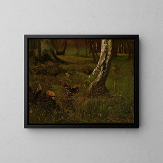 Birch Trunk - Curt Agthe — framed artwork on a wall