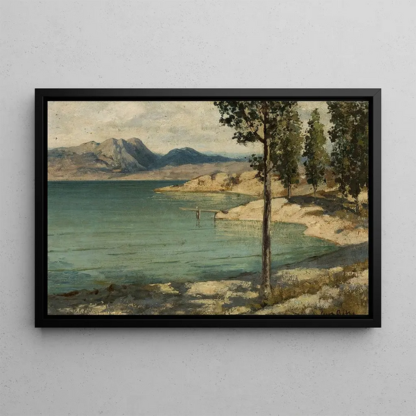 Lake Garda - Curt Agthe — framed artwork on a wall