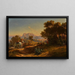 A gathering - Curt Grolig — framed artwork on a wall