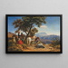 Cavalier arabe dans les montagnes - Curt Grolig — framed artwork on a wall