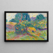 Landscape Painting near Pretzfeld - Curt Herrmann — framed artwork on a wall